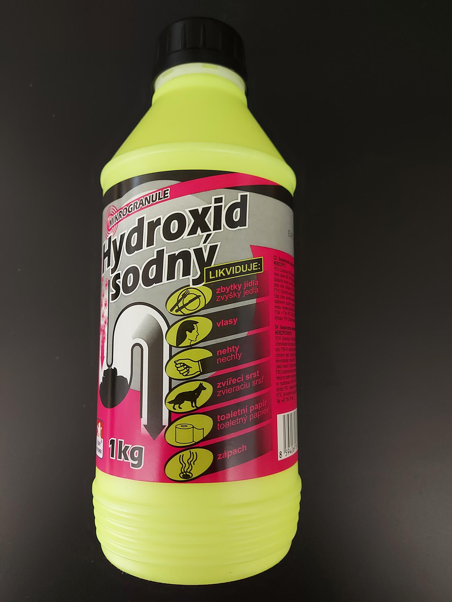 Hydroxid sodný na odpady a sifony 1 kg