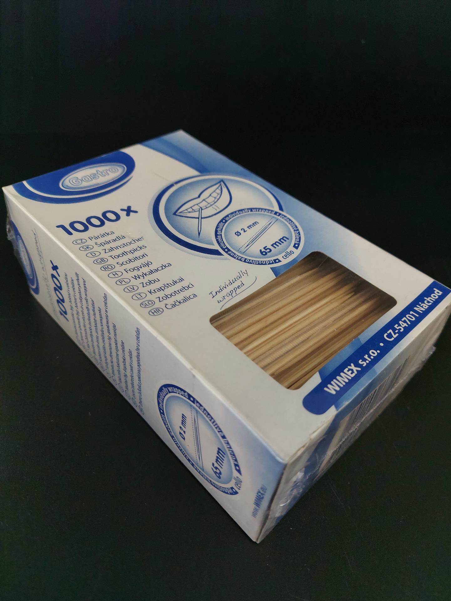 Párátka dřevěná jednotlivě balená (1000 ks) - Obrázek 2