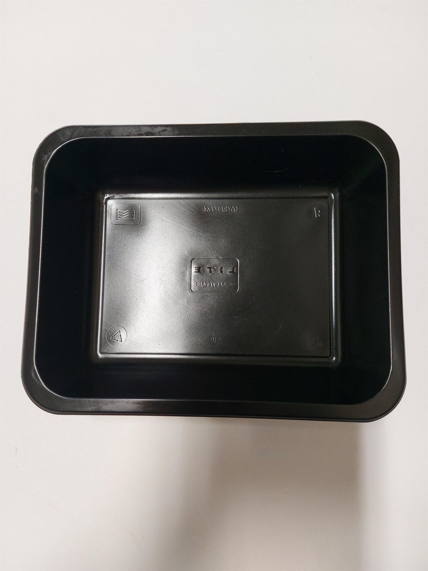 Zatavovací miska 1-dílná PP černá 227x178x50 mm (50 ks)