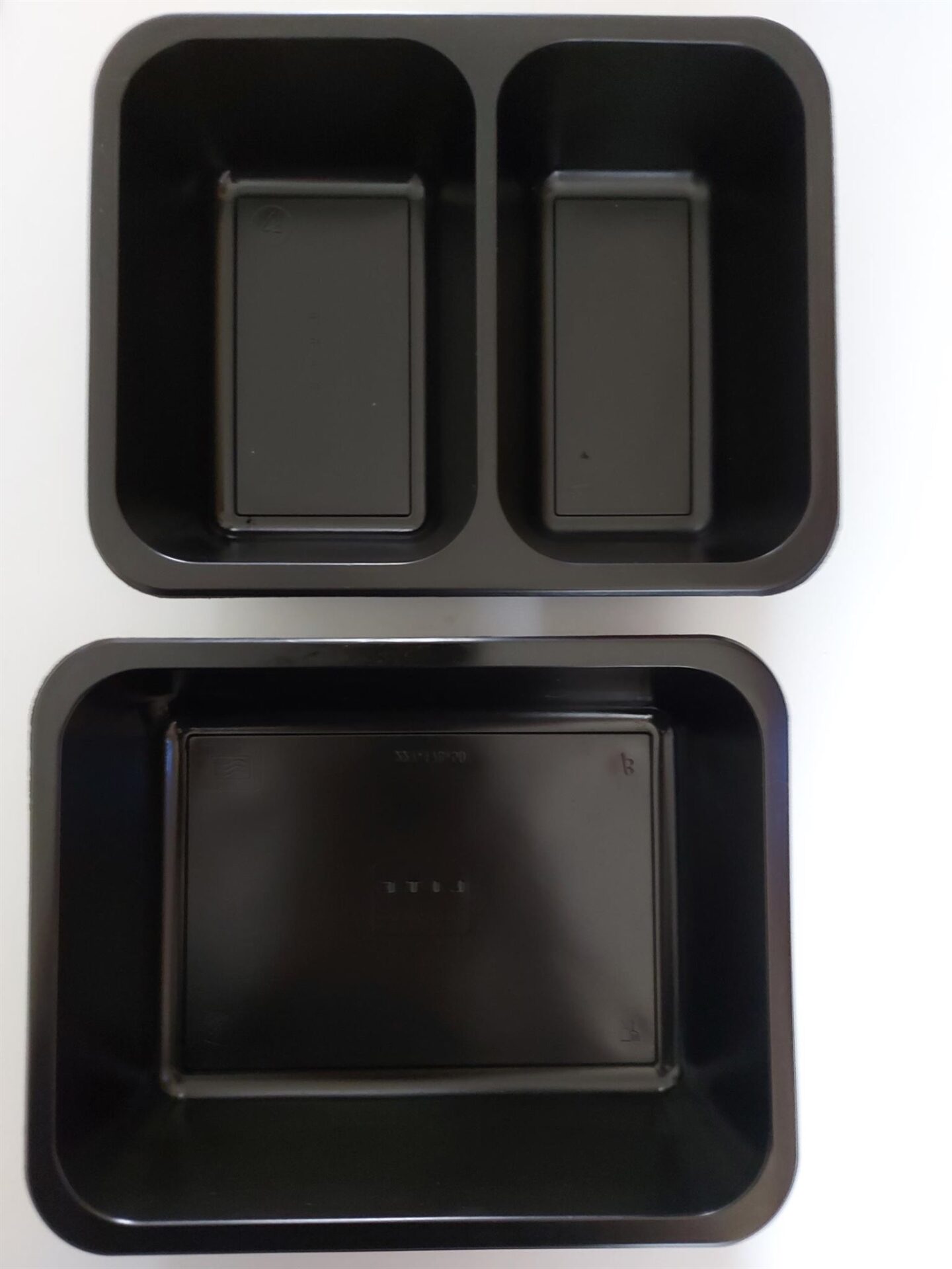 Zatavovací miska 2-dílná PP černá 227x178x50 mm (50 ks) - Obrázek 5