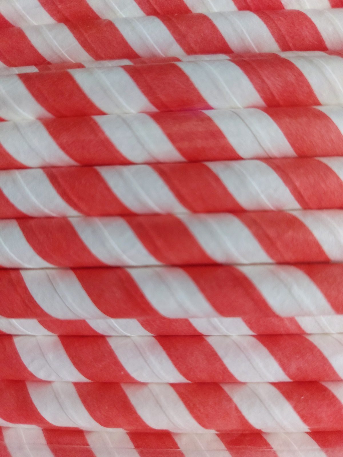 Papírová brčka JUMBO pruhovaná červeno-bílá 8/250 mm (100 ks) - Obrázek 2