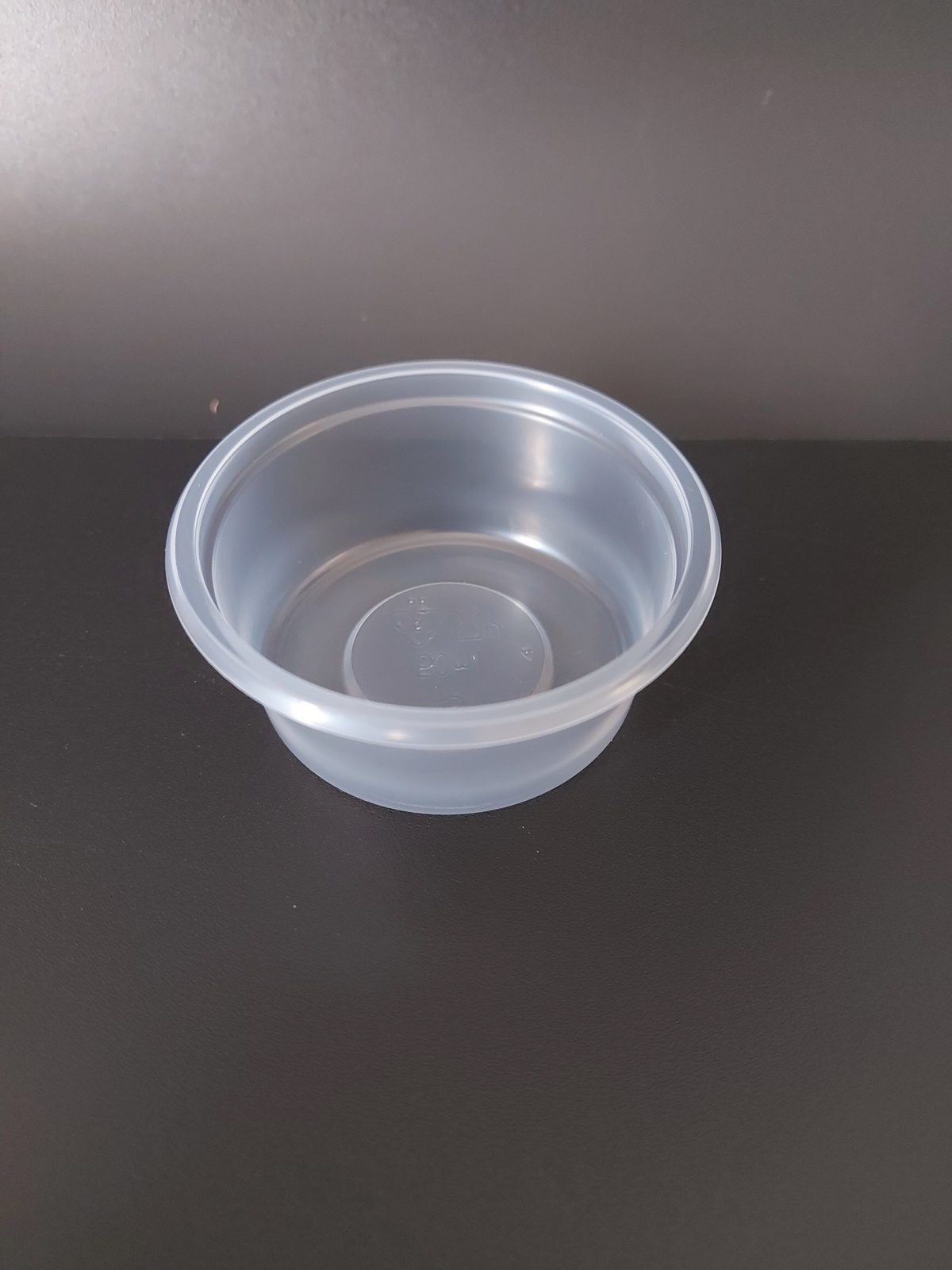 Kelímek plastový PP na dresing kulatý 50 ml, transparentní (100 ks)