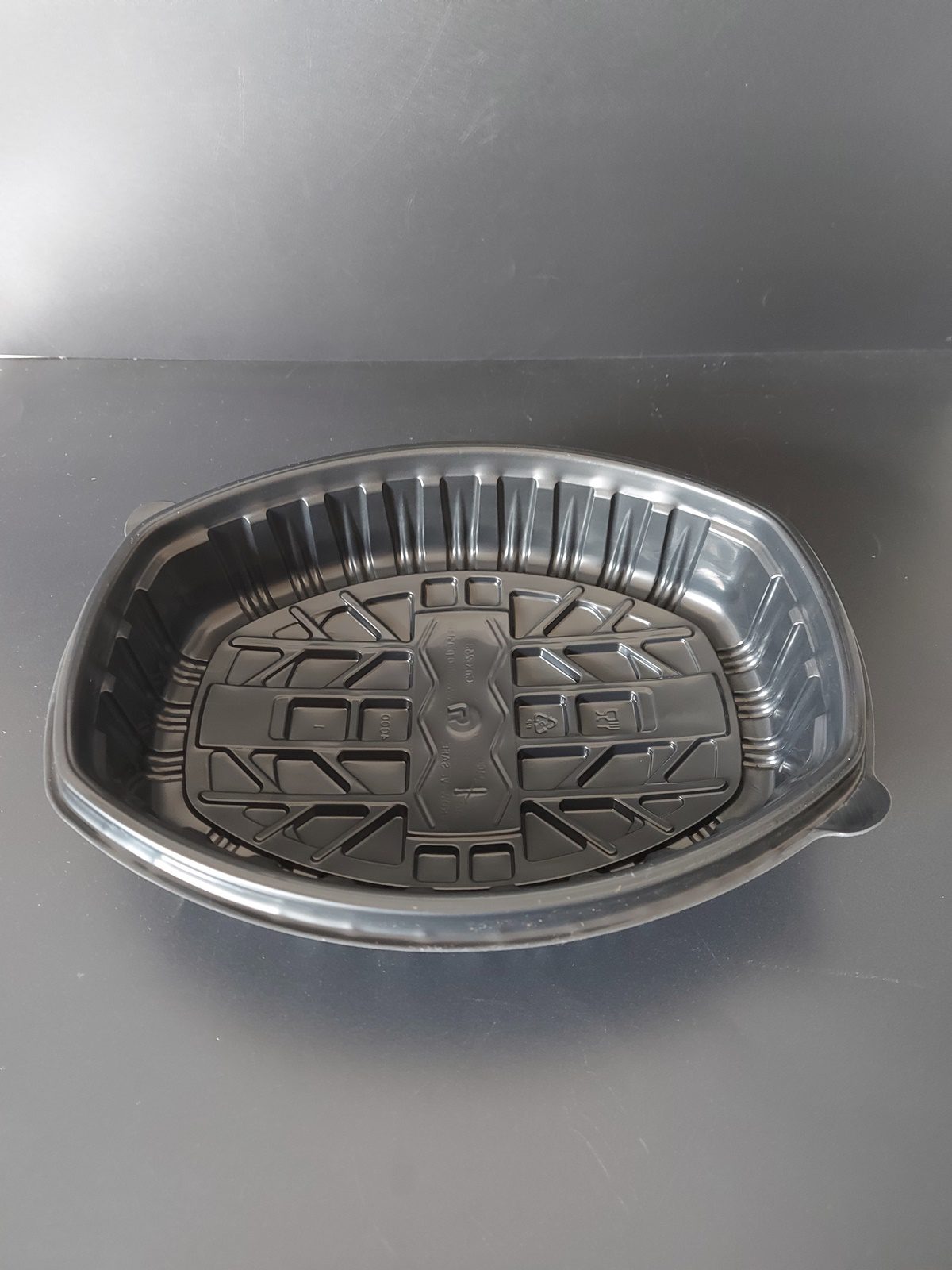 Miska plastová na jídlo PP 1-dílná, černá 1200 ml (30 ks) - Obrázek 2