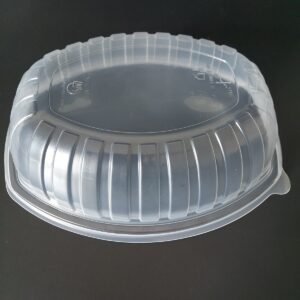 Víčko na 1-dílnou misku na jídlo 1200 ml, vysoké, transparentní (30 ks)