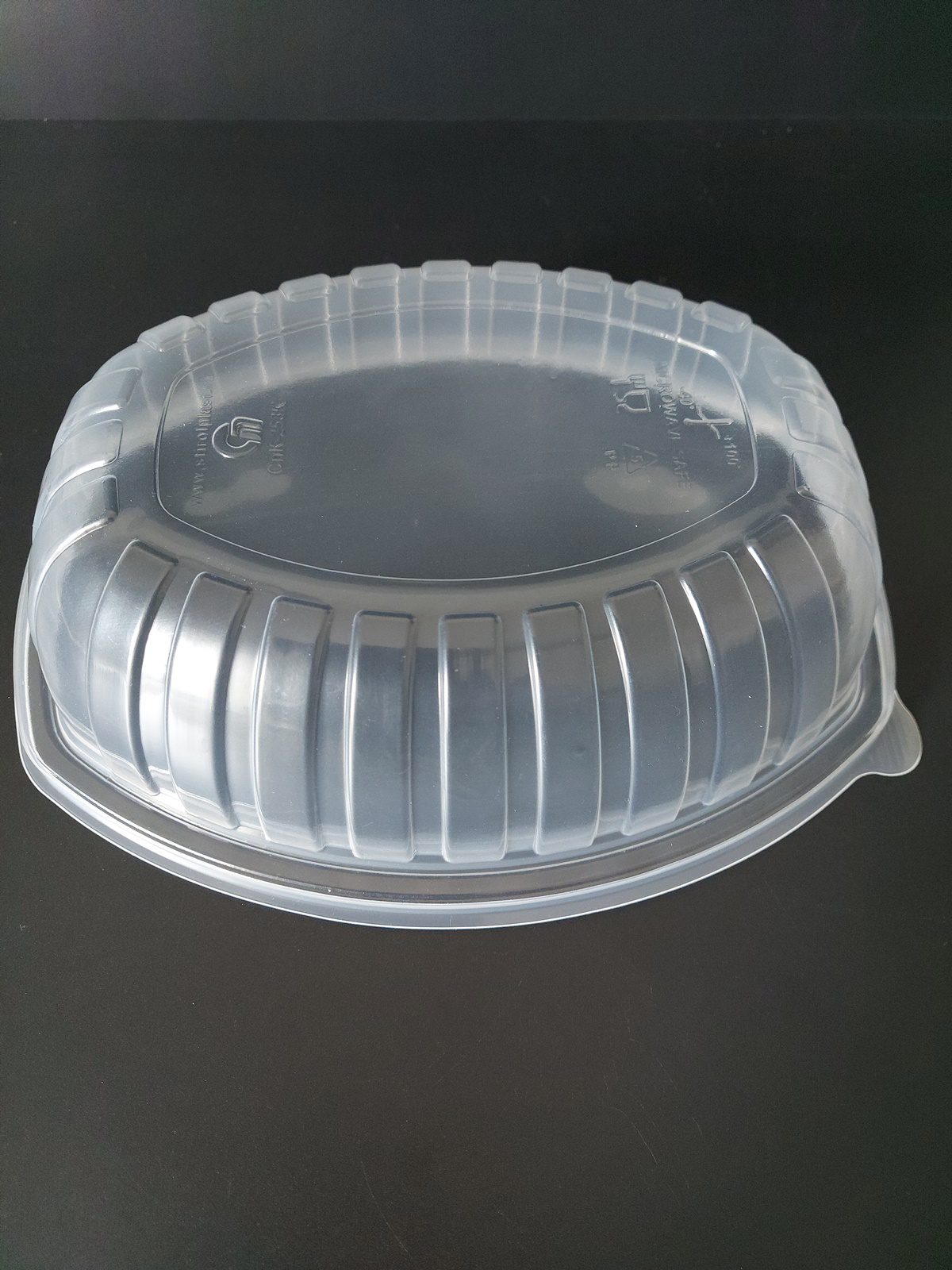 Víčko na 1-dílnou misku na jídlo 1200 ml, vysoké, transparentní (30 ks)