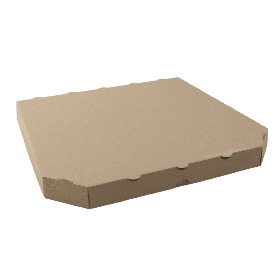 PIZZA krabice 40x40x4 cm hnědá bez potisku (100 ks) - Obrázek 2