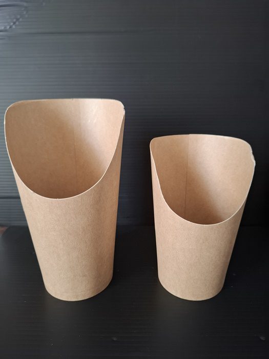 Kornout papírový Eko KRAFT na hranolky 480 ml (50 ks) - Obrázek 4