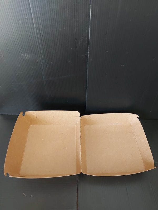 Box/krabička na hamburger KRAFT 140x140x70 mm (50 ks) - Obrázek 2