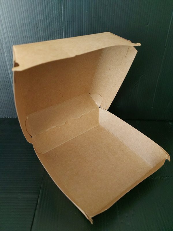 Box/krabička na hamburger KRAFT 140x140x70 mm (50 ks) - Obrázek 3