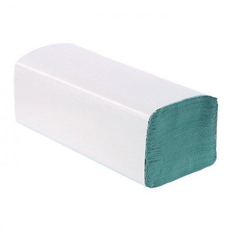 Papírové ručníky ZZ 1-vrstvé, zelené, 23x25 cm (balení 250 ks) - Obrázek 5