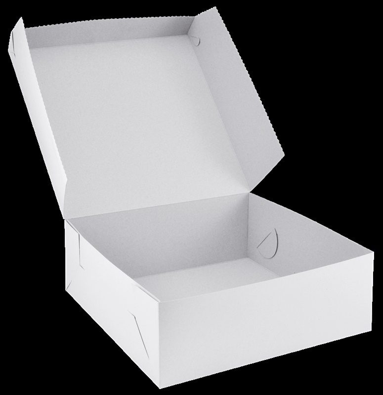 Dortová krabice papírová bílá 32x32x10 cm (50 ks)