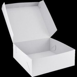 Dortová krabice papírová bílá 22x22x9 cm (50 ks)