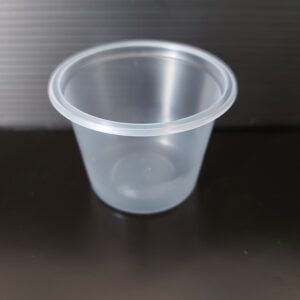 Kelímek plastový PP na dresing kulatý 100 ml, transparentní (100 ks)