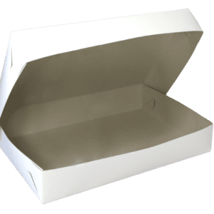 Dortová krabice odnosová bílá 40x27x7 cm (50 ks)