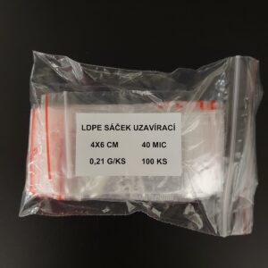 Sáček LDPE ZIP 4x6 cm (100 ks)