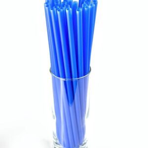 Plastová brčka JUMBO (opakovaně použitelná) - modrá (150 ks)