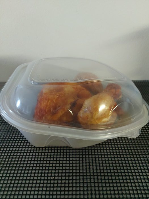 Miska/box na celé kuře s víčkem PP transparentní (75 ks) - Obrázek 4