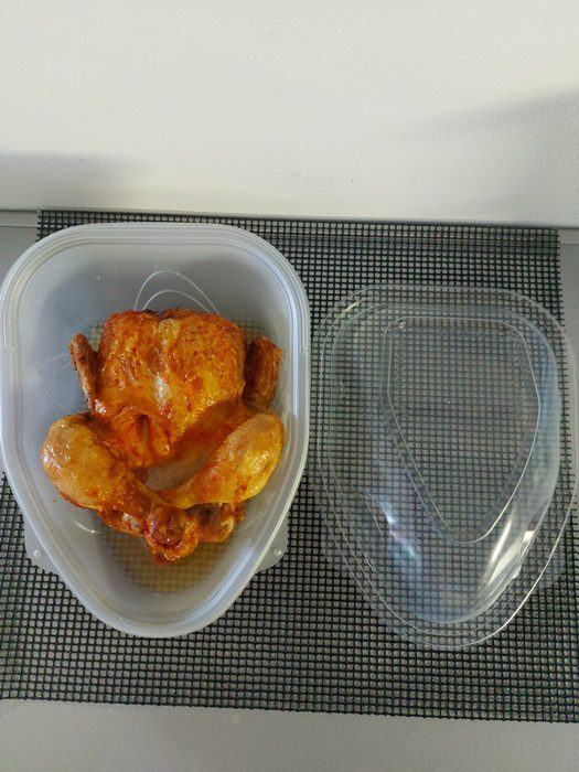 Miska/box na celé kuře s víčkem PP transparentní (75 ks) - Obrázek 7