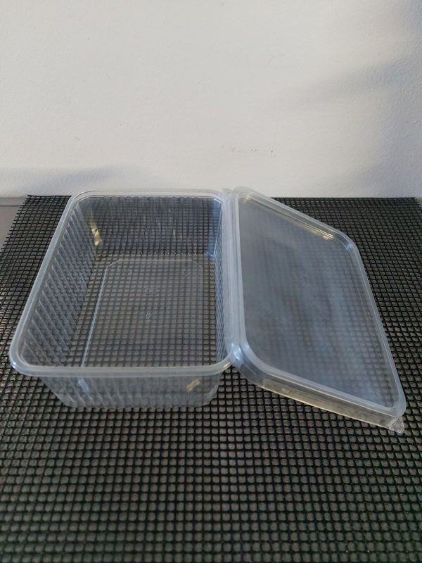 Víčko PP na hranaté misky 1000 a 1500 ml, 180x133 mm transparentní (50 ks) - Obrázek 3