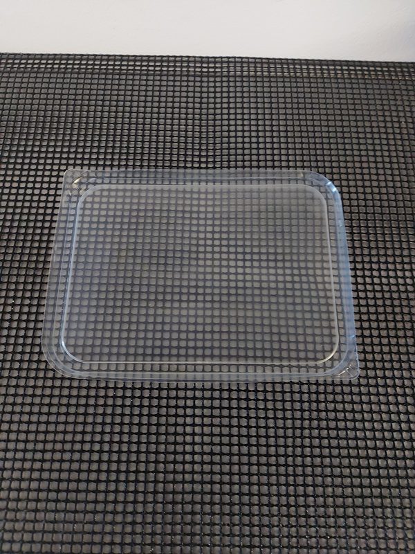 Víčko PP na hranaté misky 1000 a 1500 ml, 180x133 mm transparentní (50 ks)