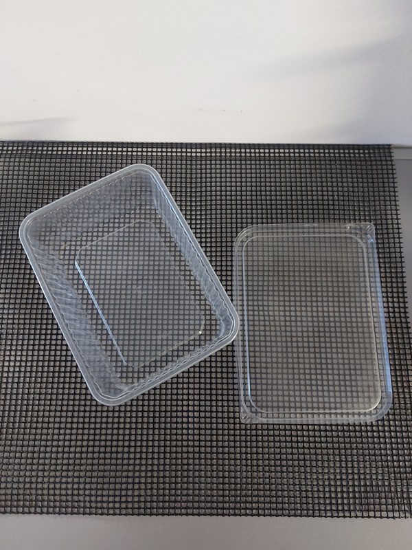 Víčko PP na hranaté misky 1000 a 1500 ml, 180x133 mm transparentní (50 ks) - Obrázek 2