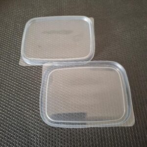 Víčko PP transparentní na hranaté misky PP 200 ml 108×82×40 mm (100 ks)