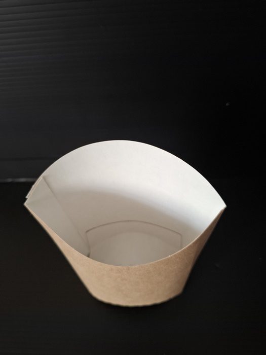 Kapsa papírová na hranolky Eko hnědá 105x50x110 mm (50 ks) - Obrázek 4