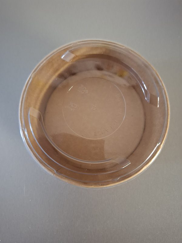 Víčko plastové rPET transparentní na misku Eko KRAFT na salát 500 ml a 750 ml, Ø150 mm (50 ks) - Obrázek 3