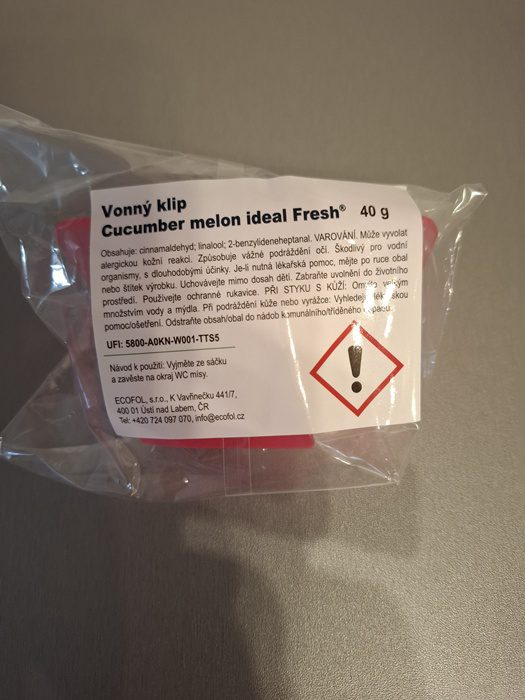 Vonný klip na WC mísu Cucumber Melon Fresh - Obrázek 2