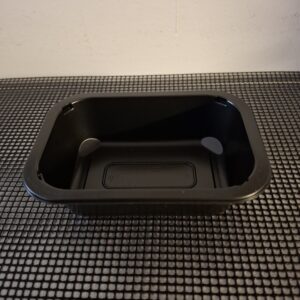 Zatavovací miska PP na polévku 350 ml hranatá černá (456 ks)